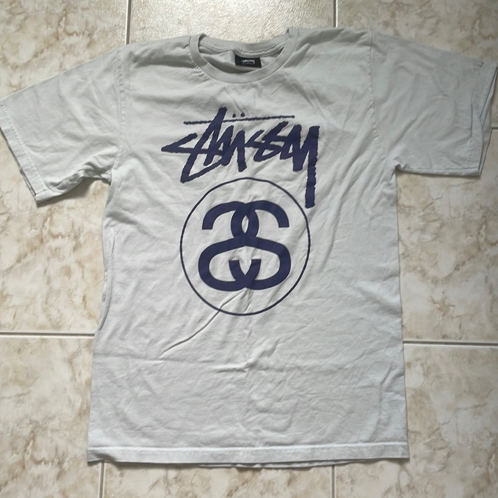 Stussy Light Blue T-Shirt Sz S